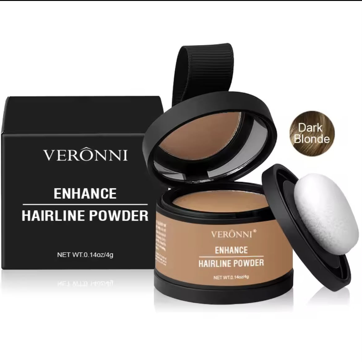 Fluffy Hairline Powder Concealer Temporary Hair Fibers Black Hair Root Cover Up Gray Coverage Hairline Shadow Powder Instantly