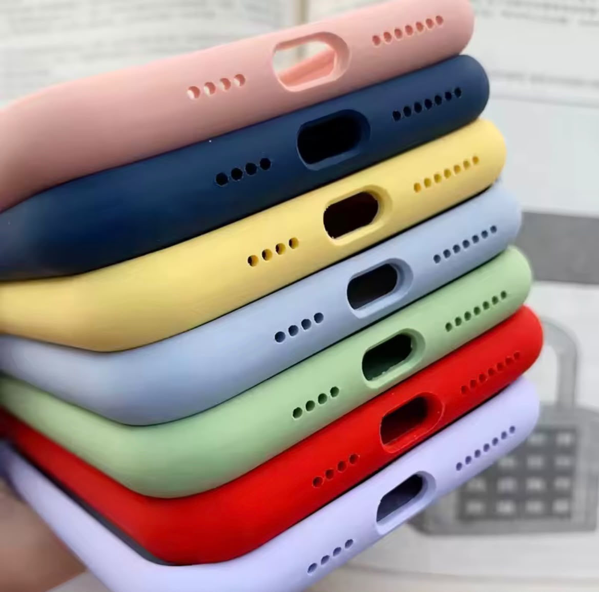 Original Square Liquid Silicone Phone Case for iPhone 17 16 15 14 13 12 Pro MaxLuxury Camera Protective Cover
