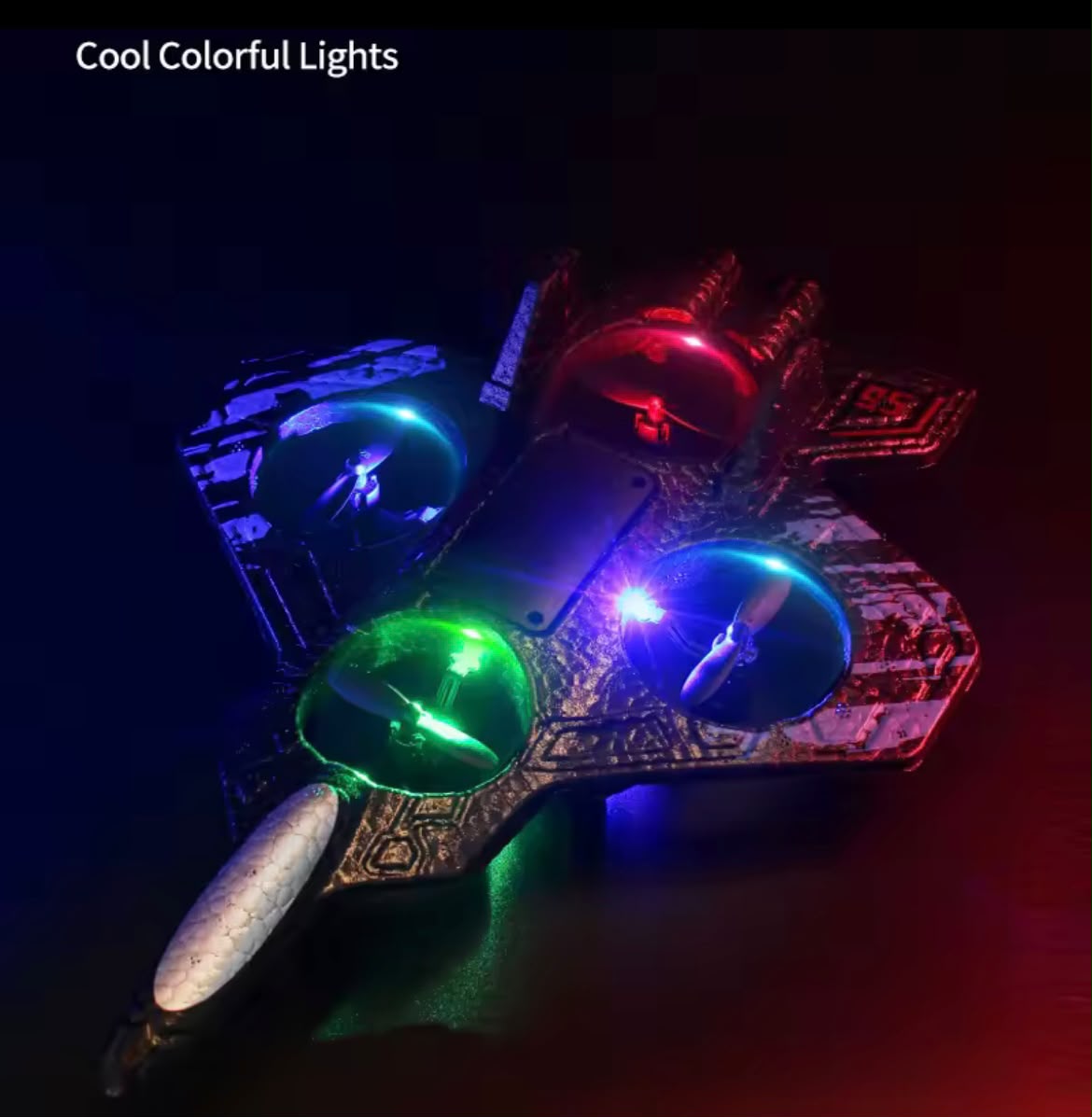 Remote Control Fighter Kids Flying Helicopter RC Hobby Jet Plane 2.4G Stunt Foam Fighter Airplane Toy Drone With Light